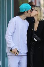 HAILEY and Justin BIEBER Out Kissing in West Hollywood 03/04/2020