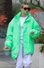 HAILEY BIEBER at Cha Cha Matcha in Los Angeles 03/10/2020