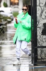 HAILEY BIEBER at Cha Cha Matcha in Los Angeles 03/10/2020