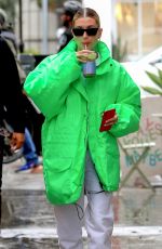 HAILEY BIEBER at Cha Cha Matcha in Los Angeles 03/10/2020