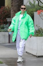 HAILEY BIEBER at Cha Cha Matcha in Los Angeles 03/10/2020