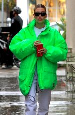 HAILEY BIEBER at Cha Cha Matcha in Los Angeles 03/10/2020