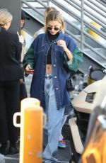 HAILEY BIEBER in Double Denim Out for Lunch in Los Angeles 03/07/2020