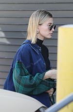HAILEY BIEBER in Double Denim Out for Lunch in Los Angeles 03/07/2020