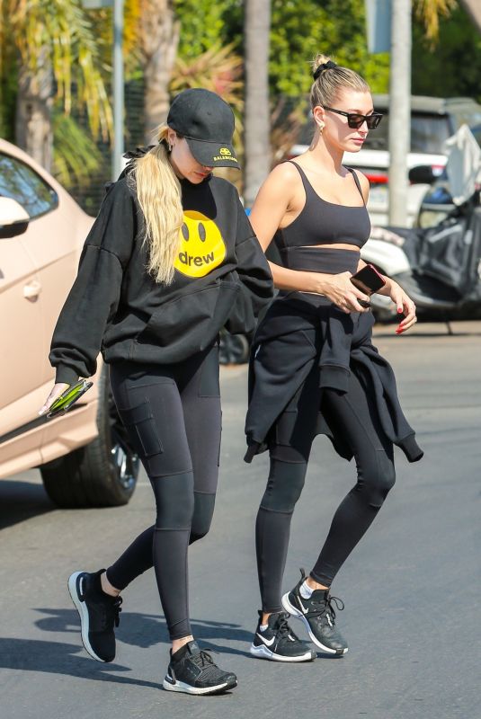 HAILEY BIEBER Leaves Backyard Bowl with Her Stylist in West Hollywood 03/05/2020