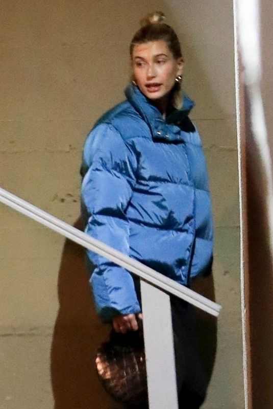 HAILEY BIEBER Leaves Wednesday Night Church Service in Beverly Hills 03/04/2020