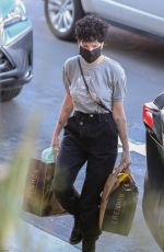 HALSEY Wears Black Face Mask at Erewhon Market in Los Angeles 03/19/2020