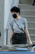 HALSEY Wears Black Face Mask at Erewhon Market in Los Angeles 03/19/2020