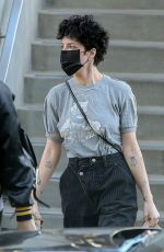 HALSEY Wears Black Face Mask at Erewhon Market in Los Angeles 03/19/2020