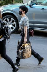 HALSEY Wears Black Face Mask at Erewhon Market in Los Angeles 03/19/2020