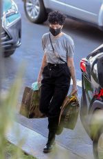 HALSEY Wears Black Face Mask at Erewhon Market in Los Angeles 03/19/2020