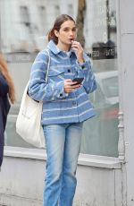 HANA CROSS and LOTTIE MOSS Out Smoking in Notting Hill 03/11/2020
