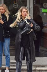 HANA CROSS and LOTTIE MOSS Out Smoking in Notting Hill 03/11/2020