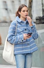 HANA CROSS and LOTTIE MOSS Out Smoking in Notting Hill 03/11/2020