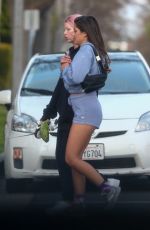 HANNAH ANN in Shorts Out and About in Los Angeles 03/26/2020