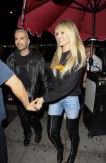 HEIDI KLUM Leaves Troubadour in West Hollywood 03/04/2020