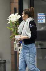 HELENA CHRISTENSEN Out Buys Flowers in New York 03/26/2020