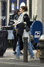 HELENA CHRISTENSEN Out Buys Flowers in New York 03/26/2020