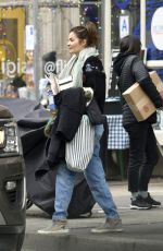 HELENA CHRISTENSEN Out Buys Flowers in New York 03/26/2020