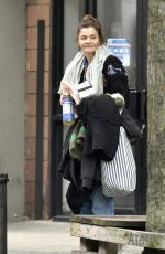 HELENA CHRISTENSEN Out Buys Flowers in New York 03/26/2020
