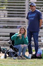 HILARY DUFF and Mike Comrie at Their Son