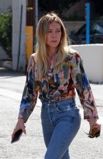 HILARY DUFF Arrives at Alfred