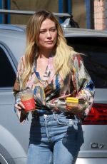 HILARY DUFF Arrives at Alfred