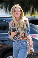 HILARY DUFF Arrives at Alfred