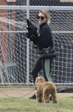 HILARY DUFF at a Soccer Game in Los Angeles 02/29/2020