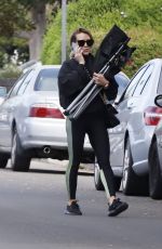 HILARY DUFF at a Soccer Game in Los Angeles 02/29/2020