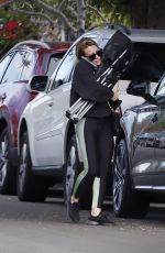 HILARY DUFF at a Soccer Game in Los Angeles 02/29/2020