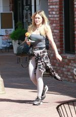 HILARY DUFF Leaves a Gym in Studio City 03/06/2020