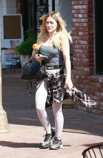 HILARY DUFF Leaves a Gym in Studio City 03/06/2020