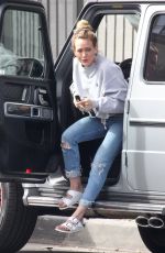 HILARY DUFF Out and About in Studio City 03/01/2020