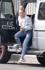 HILARY DUFF Out and About in Studio City 03/01/2020