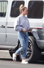 HILARY DUFF Out and About in Studio City 03/01/2020