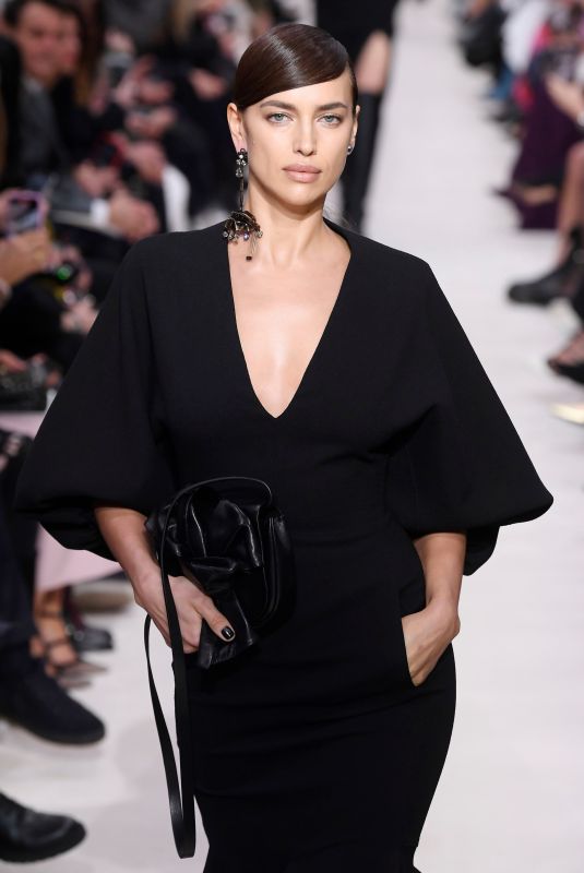 IRINA SHAYK at Valentino Runway Showat Paris Fashion Week 03/01/2020