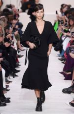 IRINA SHAYK at Valentino Runway Showat Paris Fashion Week 03/01/2020