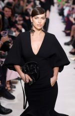 IRINA SHAYK at Valentino Runway Showat Paris Fashion Week 03/01/2020