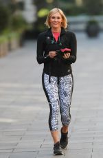 JENNI FALCONER in Leggings Leaves Smooth Radio in London 03/25/2020