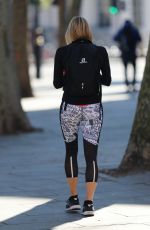 JENNI FALCONER in Leggings Leaves Smooth Radio in London 03/25/2020