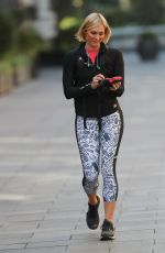 JENNI FALCONER in Leggings Leaves Smooth Radio in London 03/25/2020