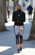 JENNI FALCONER in Leggings Leaves Smooth Radio in London 03/25/2020