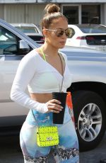 JENNIFER LOPEEZ in Tights Arrives at a Gym in Miami 03/02/2020