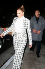 JENNIFER LOPEZ and Alex Rodriguez Leaves San Vicente Bungalows in West Hollywood 03/14/2020
