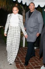 JENNIFER LOPEZ and Alex Rodriguez Leaves San Vicente Bungalows in West Hollywood 03/14/2020
