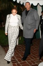 JENNIFER LOPEZ and Alex Rodriguez Leaves San Vicente Bungalows in West Hollywood 03/14/2020