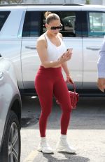 JENNIFER LOPEZ Arrives at a Gym in Miami 03/03/2020