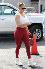 JENNIFER LOPEZ Arrives at a Gym in Miami 03/03/2020