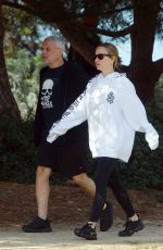 JENNIFER MEYER Out with Her Father Ronald in Los Angeles 03/29/2020
